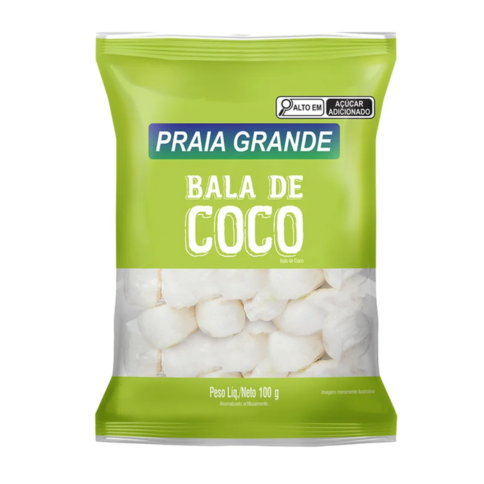 Da Colonia Praia Grande Bala de Coco 100g