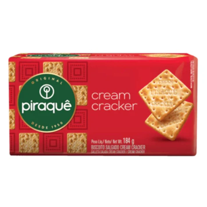Piraque Biscoito Cream Cracker 184g