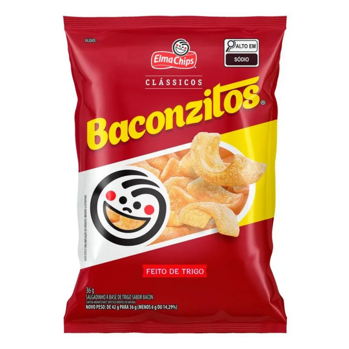 Elma Chips Salgadinho Baconzitos 36g