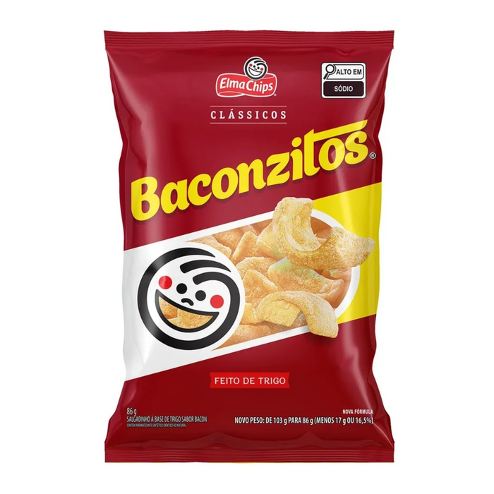 Elma Chips Salgadinho Baconzitos 86g