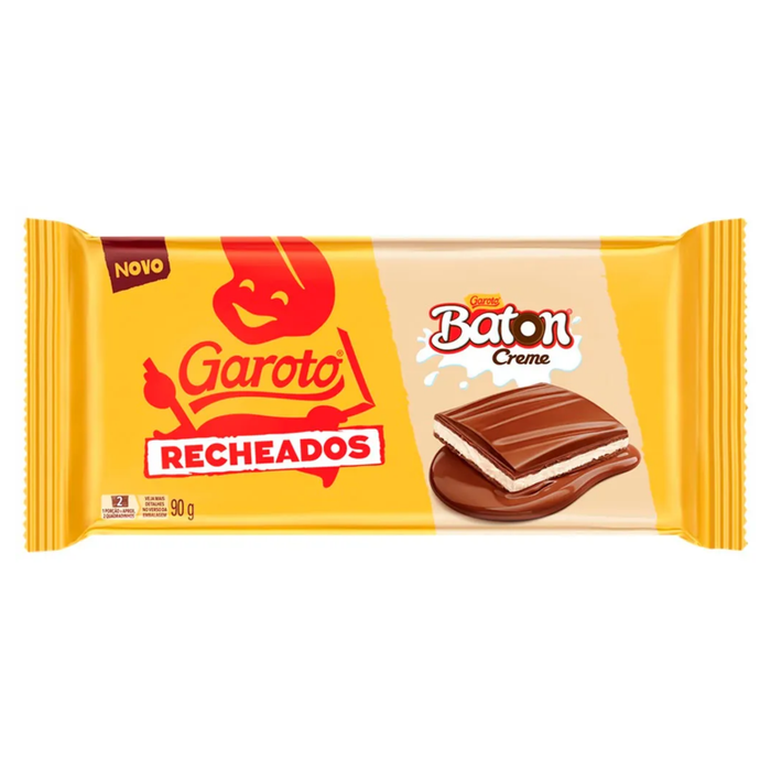 Garoto Baton Chocolate Barra Recheada 90g