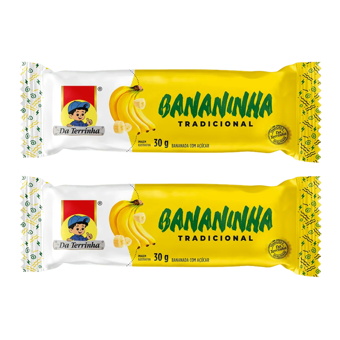 Da Terrinha Bananinha Cremosa Tradicional 30g - 2 Unidades