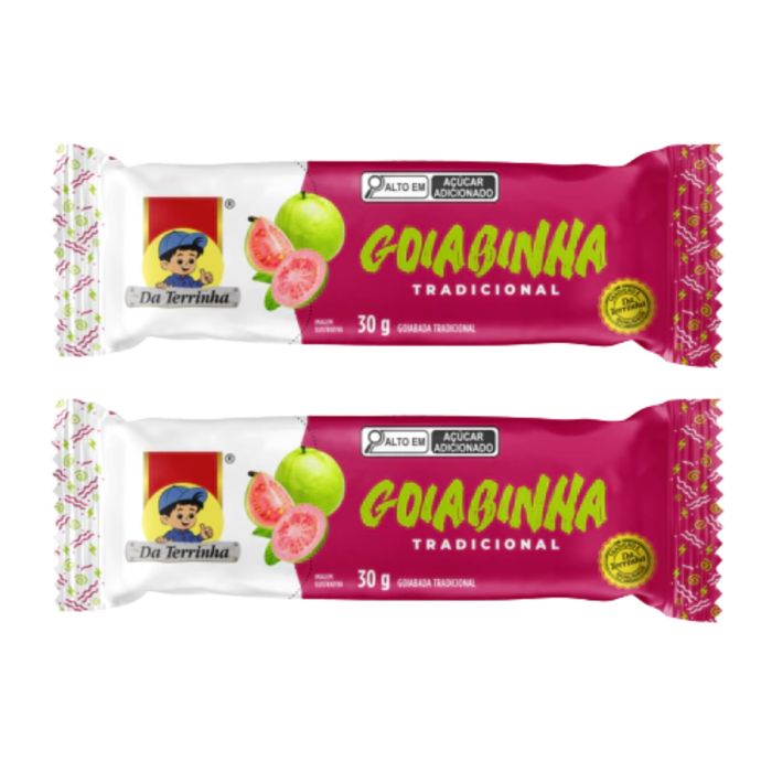Da Terrinha Goiabinha Tradicional 30g - 2 Unidades