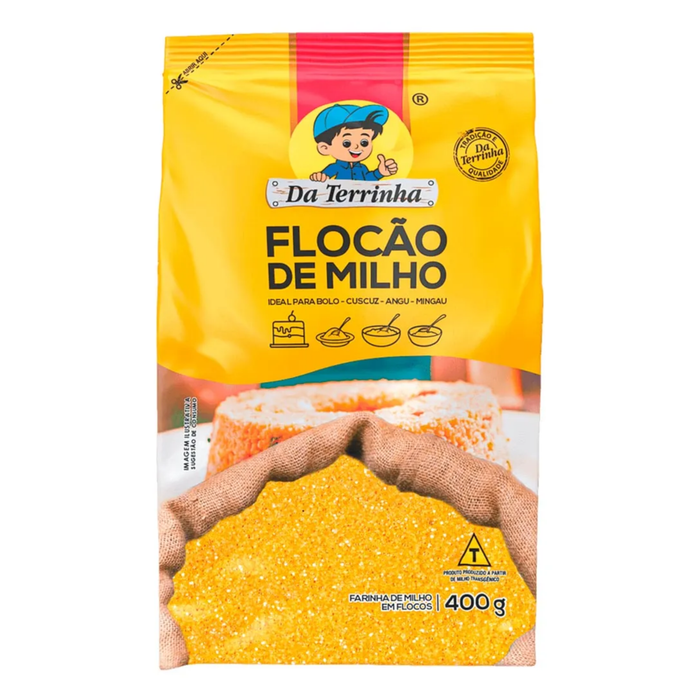 Da Terrinha Flocao de Milho 400g