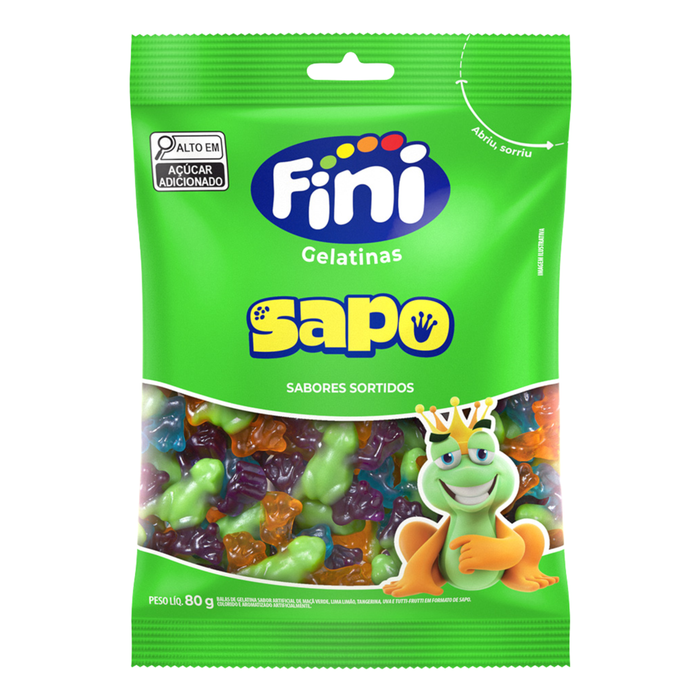 Fini Gelatina Sapo Sabores Sortidos 80g