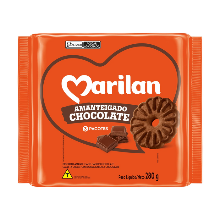 Marilan Biscoito Amanteigado Chocolate 280g