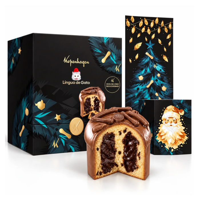 Kopenhagen Panettone Premium Lingua de Gato 1,455Kg