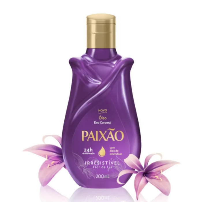 Paixao Oleo Corporal Irresistivel Flor de Lis 200ml