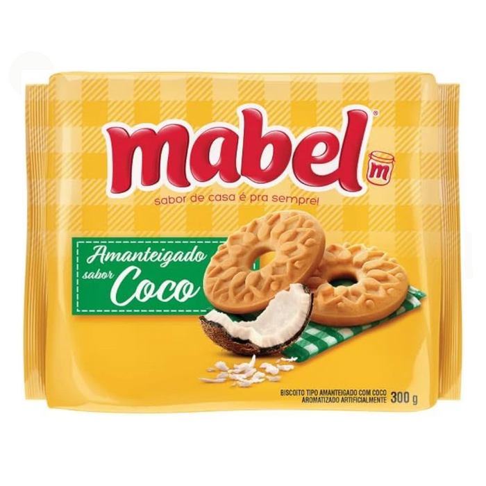 Mabel Biscoito Amanteigado de Coco 300g