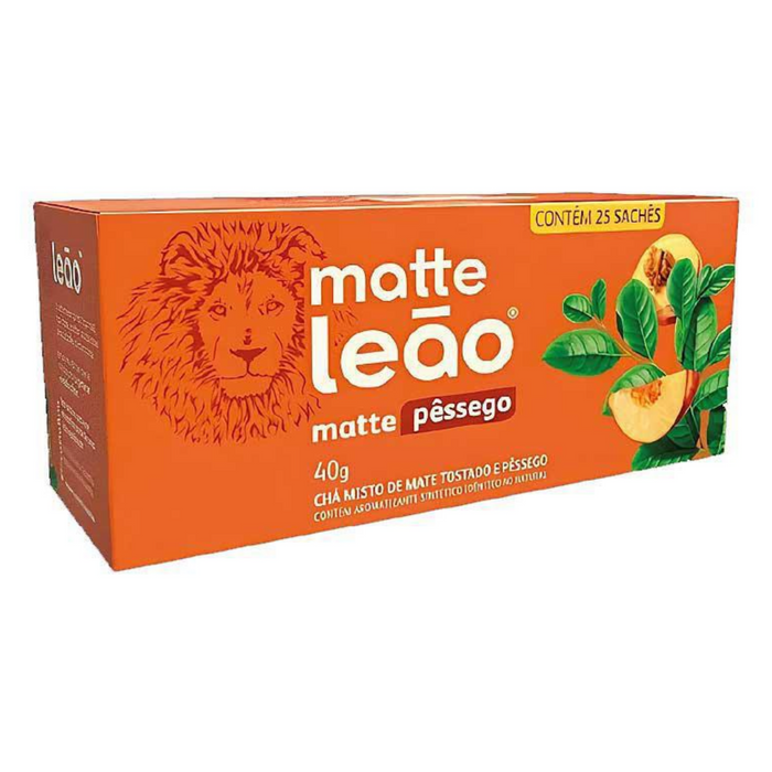 Leão Chá Mate Pêssego 30g