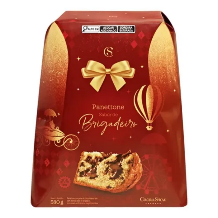 Cacau Show Panettone Brigadeiro 580g