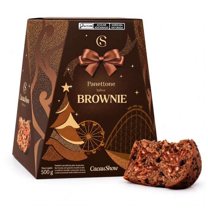 Cacau Show Panettone Brownie 500g