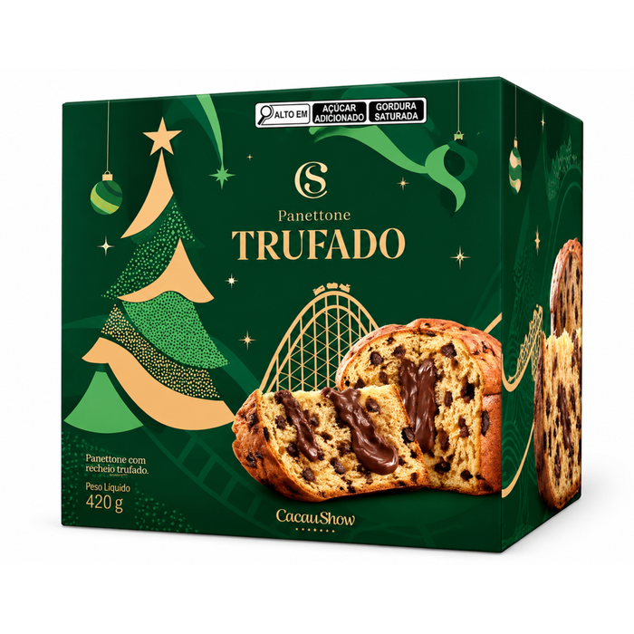 Cacau Show Panettone Chocolate ao Leite 420g