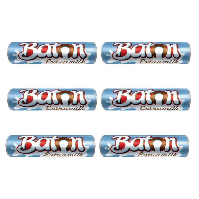 Garoto Baton Extra Milk 16g - 6 Unidades