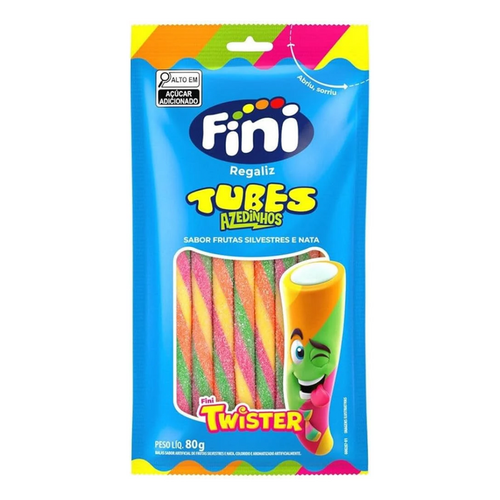 Fini Tubes Twister Frutas Acidads 80g