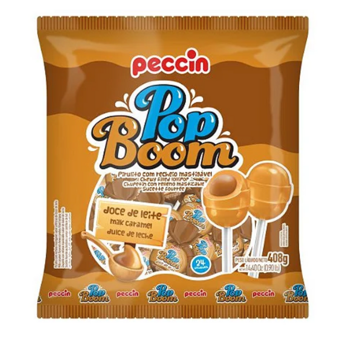 Peccin Pitulito Pop Boom Doce de Leite 408g