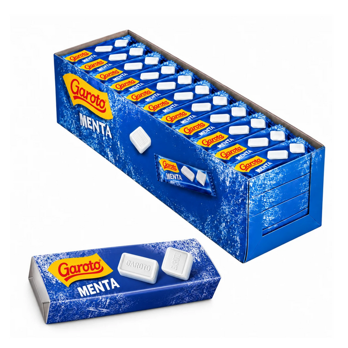 Garoto Pastilha Menta 17g – 40 Unidades (Caixa)