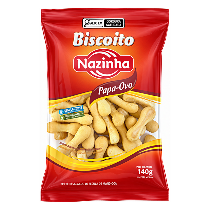 Nazinha Biscoito de Polvilho Papa Ovo 140g