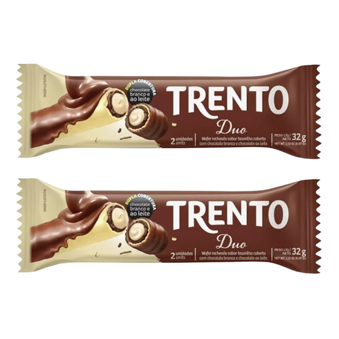 Trento Sabor Chocolate Duo 32g - 2 Unidades