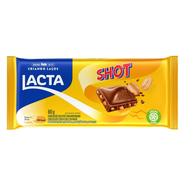 Lacta Chocolate Barra Shot 80g