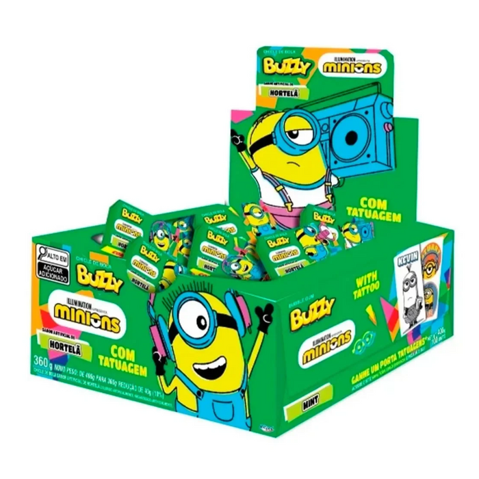 Buzzy Chicle Minions Hortela 360g