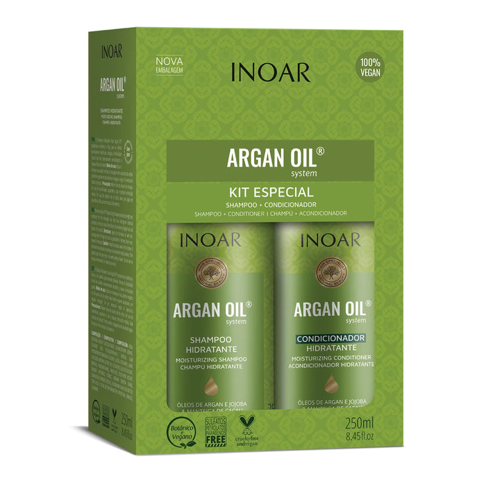 Inoar Kit Duo Argan Oli Shampoo e Condicionador 250ml