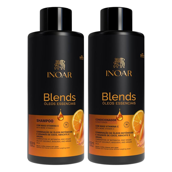 Inoar Kit Blends Oleos Essenciais Shampoo e Condicionador 800ml