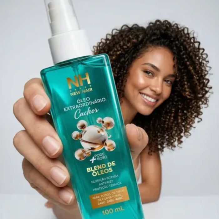 New Hair Oleo Extraordinario Brilho e Nutricao Cachos 100ml