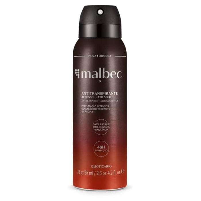 O Boticario Malbec Desodorante Antitranspirante Aerosol 125ml