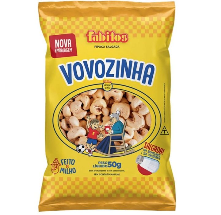 Fabitos Pipoca Salgada Vovozinha 50g