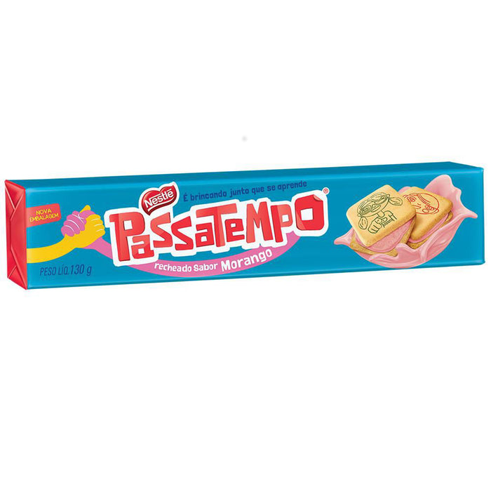 Nestlé Biscoito Recheado Morango Passatempo 130g
