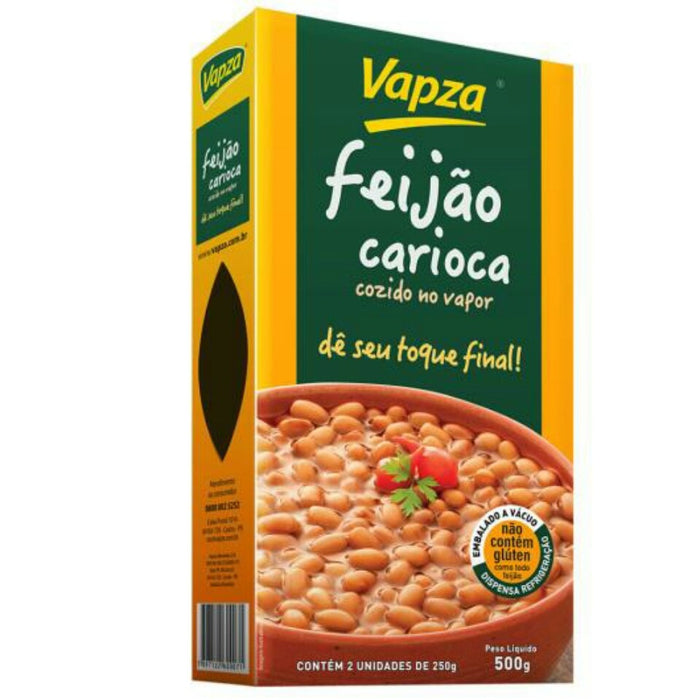 Vapza Feijao Carioca Cozido no Vapor 500g