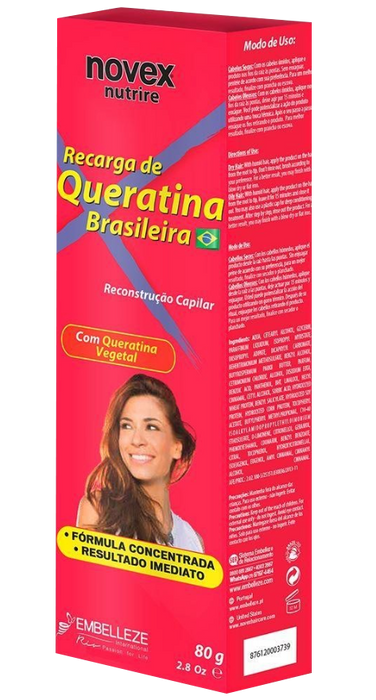 Embelleze Recarga de Queratina | Brazilian Keratin Recharge - 80g